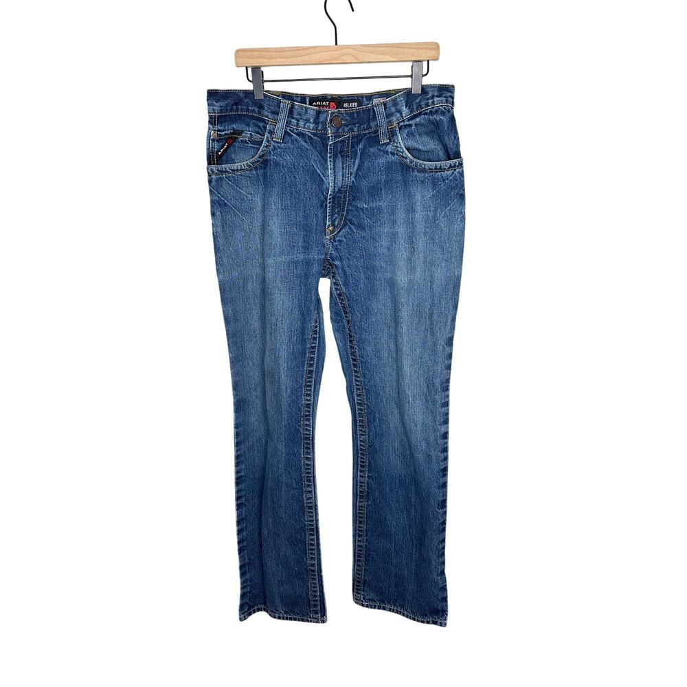 Ariat FR N4 Relaxed Bootcut Jeans Mens 36x36 Flame Resistant Work Pants Blue